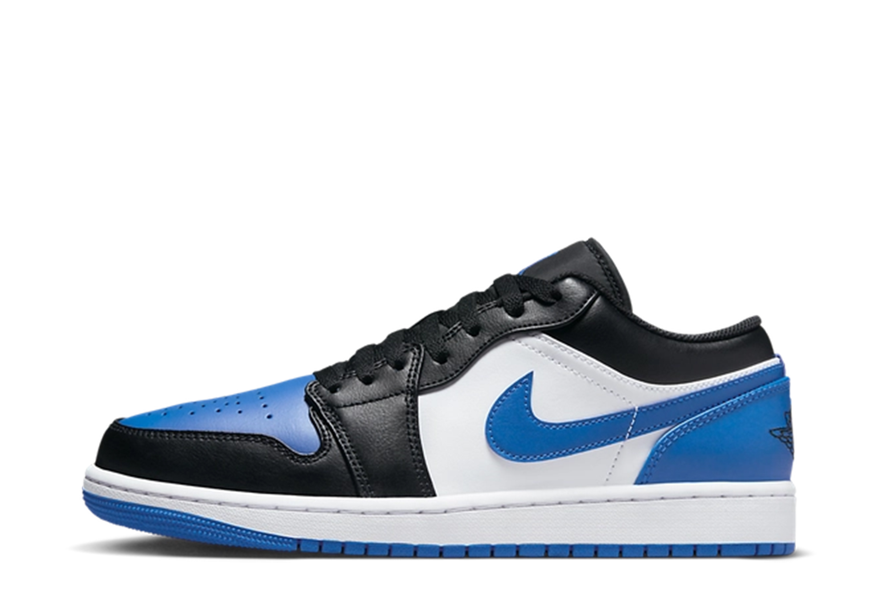 Air Jordan 1 Low 'Royal Toe' (2023) White/Royal Blue/Black/White sneaker – authenticated on KLEKT