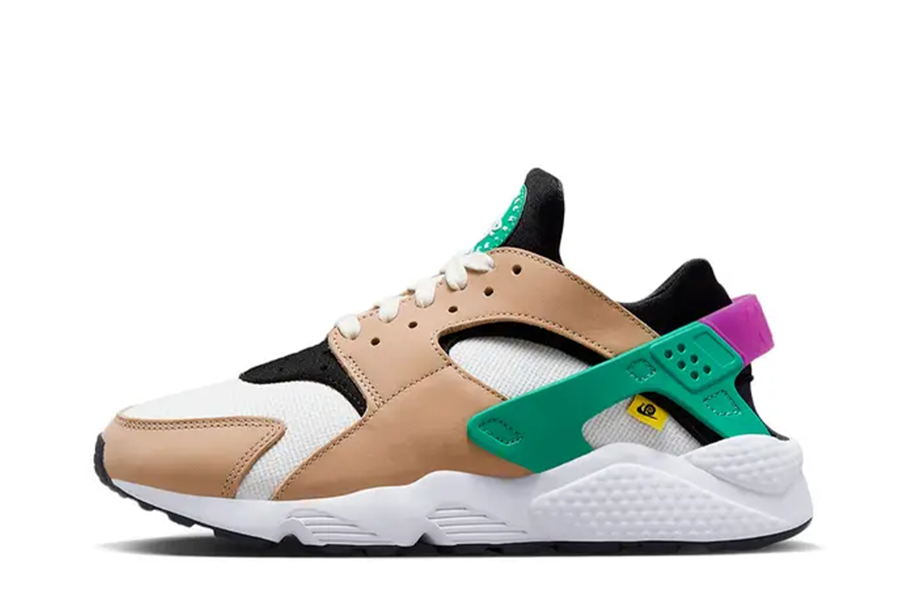 Nike Air Huarache Moving Company (2023) White/Tan-Black sneaker – authenticated on KLEKT