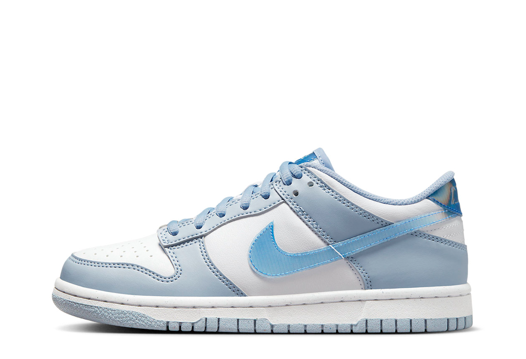 Nike Dunk Low GS 'Blue Iridescent' (2023) Blue Whisper/Hyper Royal-Green Abyss-White sneaker – authenticated on KLEKT