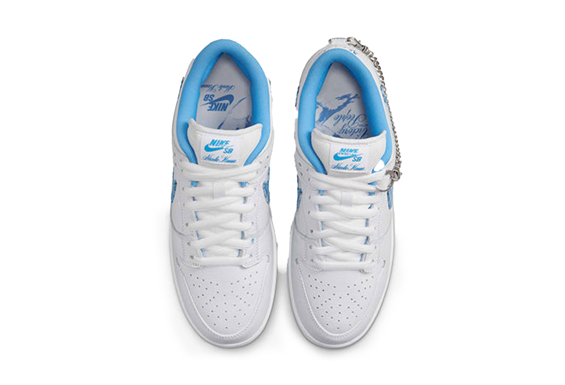 Nike SB x Nicole Hause Dunk Low (2024) White/University Blue/Midnight Navy/Pure Platinum sneaker – authenticated on KLEKT