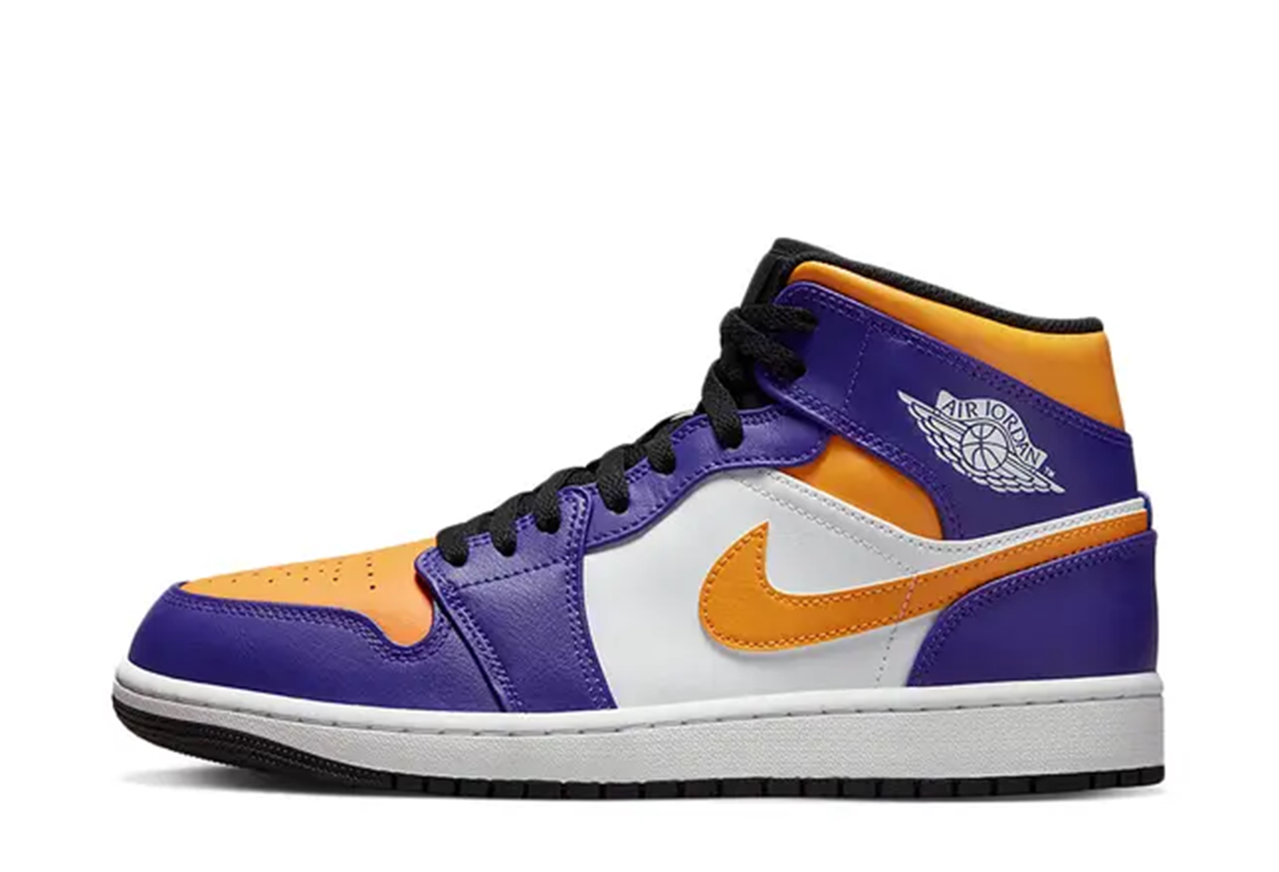 Air Jordan 1 Mid Lakers (2022) Purple/White-Yellow-Black sneaker – authenticated on KLEKT