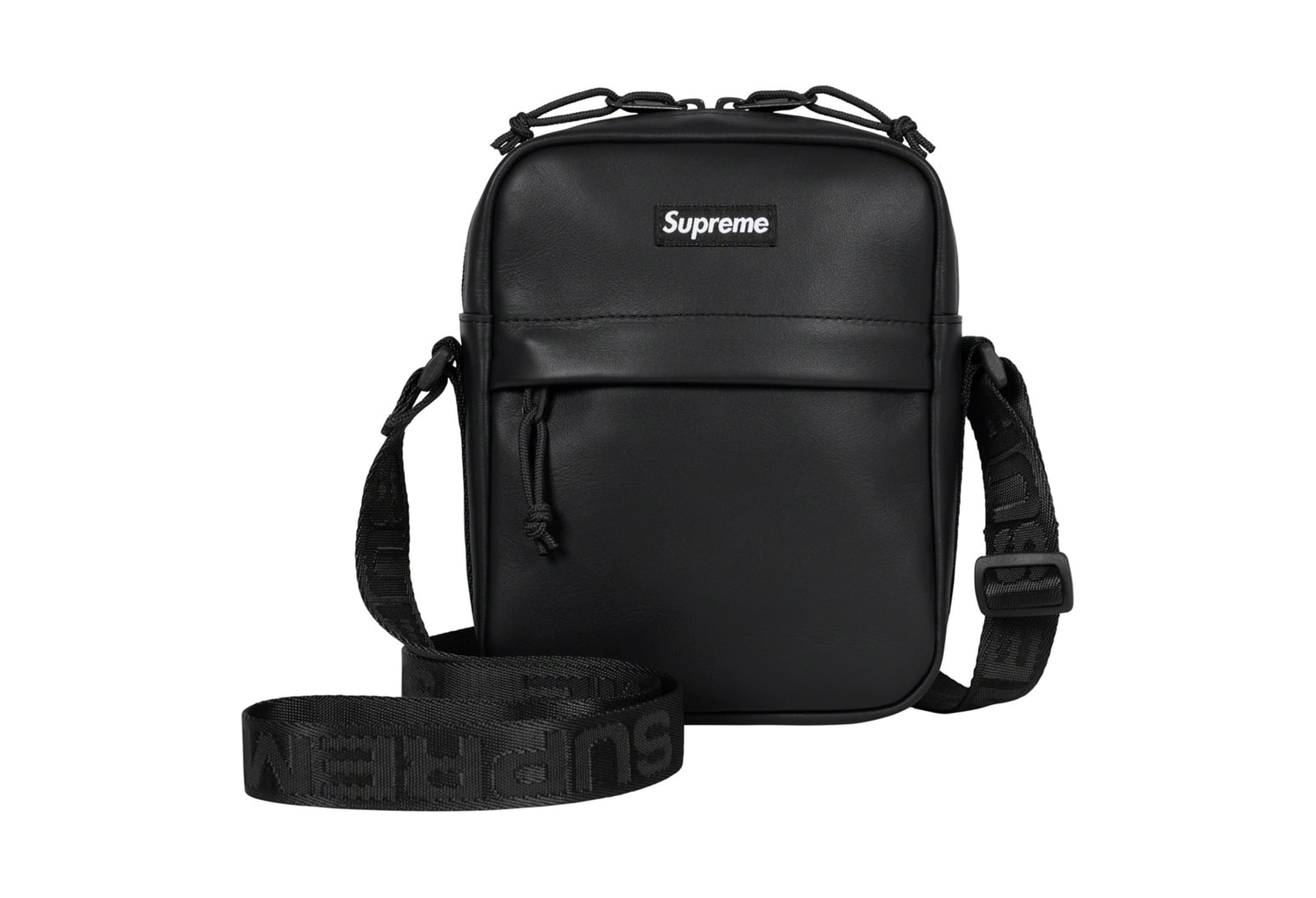 Supreme Leather Shoulder Bag Black (FW23) BLACK sneaker – authenticated on KLEKT