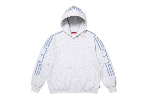 Supreme Connect Zip Up Hooded Sweatshirt 'Grey' (FW26)