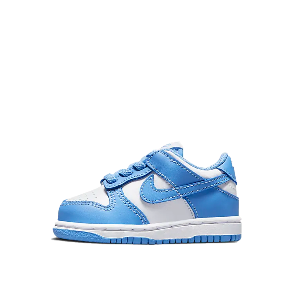 Nike Dunk Low University Blue (TD) (2021) WHITE/UNIVERSITY BLUE/WHITE sneaker – authenticated on KLEKT