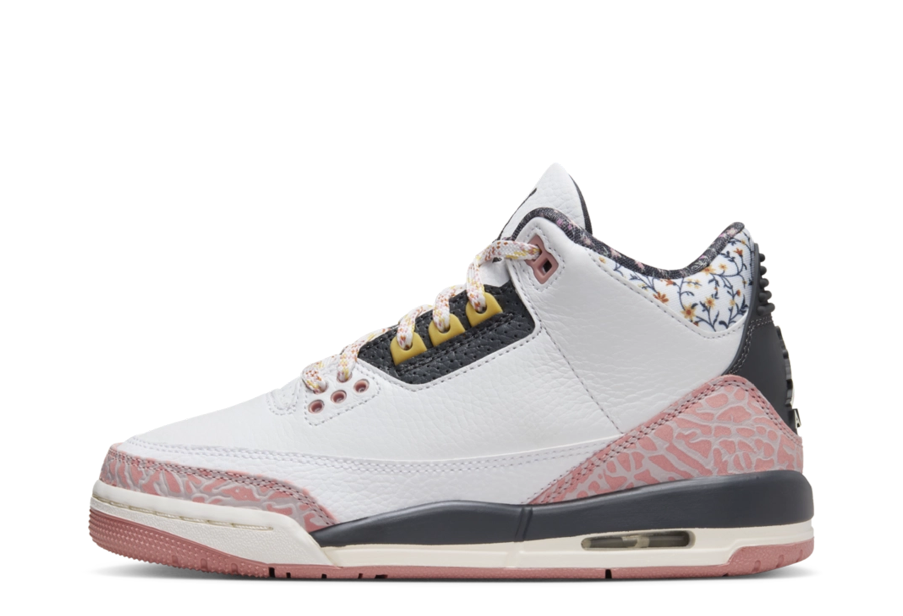 Air Jordan 3 GS 'Vintage Floral' (2024) White/Anthracite/Red Stardust/Sail/Saturn Gold sneaker – authenticated on KLEKT
