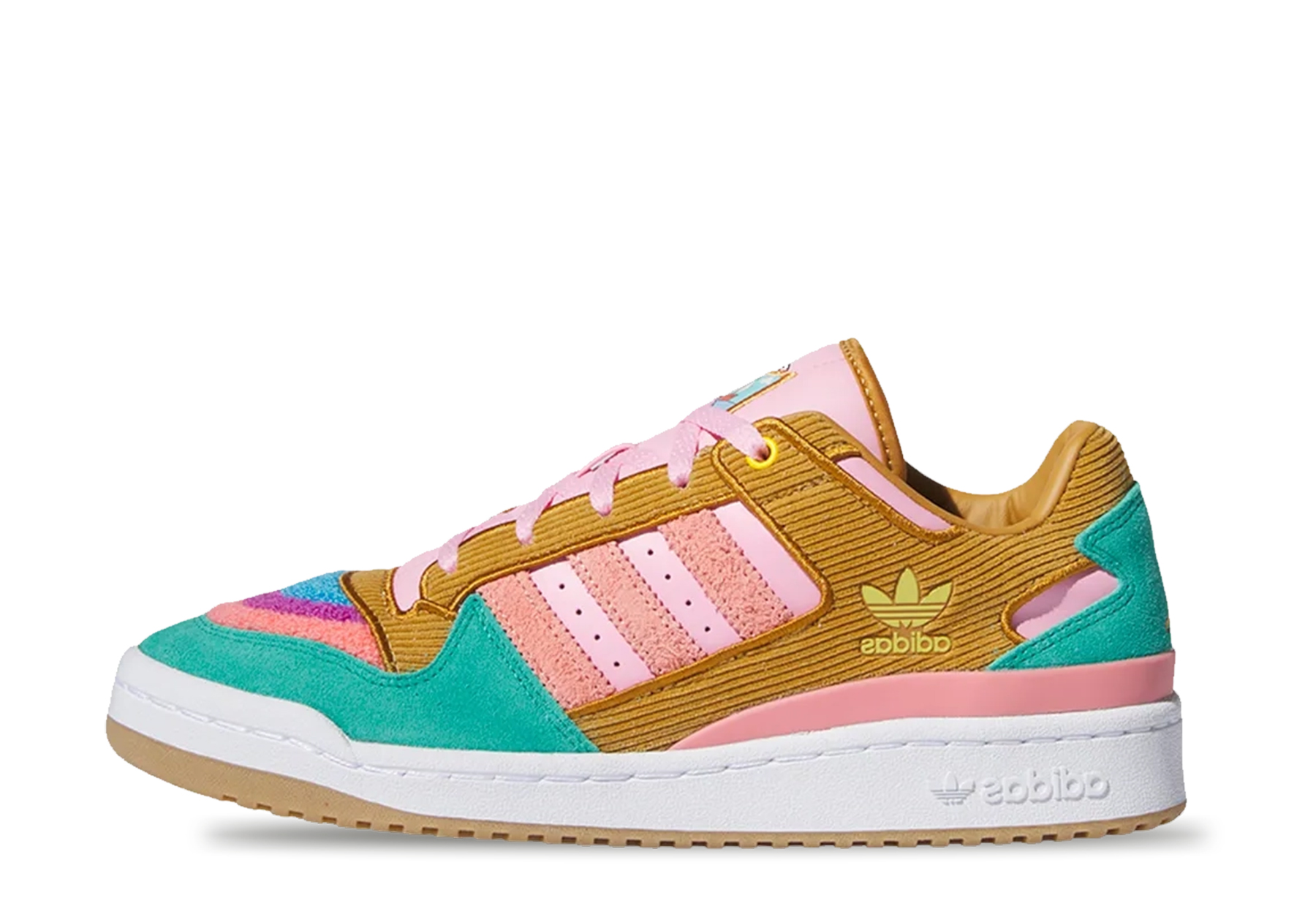 Adidas x The Simpsons Forum Low CL 'Living Room' (2023) Pink/Blue/Brown/White sneaker – authenticated on KLEKT