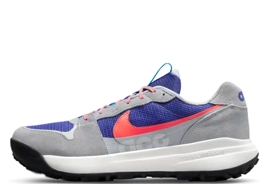 Nike ACG Lowcate Wolf Grey Bright Crimson (2022) WOLF GREY/BRIGHT CRIMSON/BLUE sneaker – authenticated on KLEKT