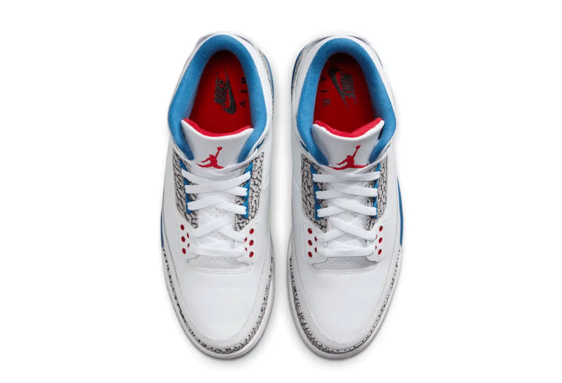 Air Jordan 3 OG 'True Blue' (2026) White/True Blue/Fire Red sneaker – authenticated on KLEKT