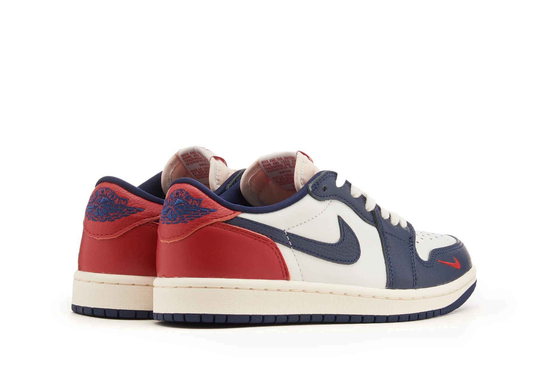 Air Jordan 1 Low OG 'Howard University' (2024) Red/White/Navy sneaker – authenticated on KLEKT