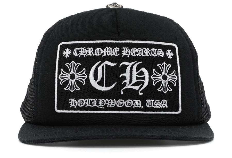 Chrome Hearts CH Hollywood Trucker Hat Black/Black BLACK/BLACK sneaker – authenticated on KLEKT