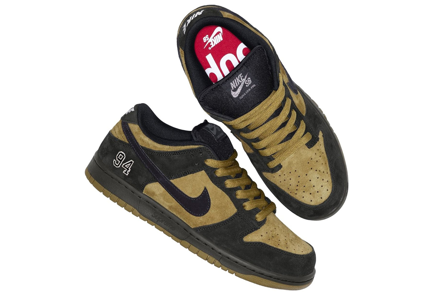 Nike SB x Supreme Dunk Low 'Camper Green' (2025) Camper Green/Camper Green-Black sneaker – authenticated on KLEKT