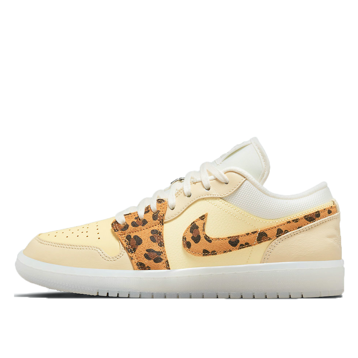 Air Jordan WMNS 1 Low SNKRS Day (2021) WHITE/YELLOW/CLEAR-LEOPARD sneaker – authenticated on KLEKT