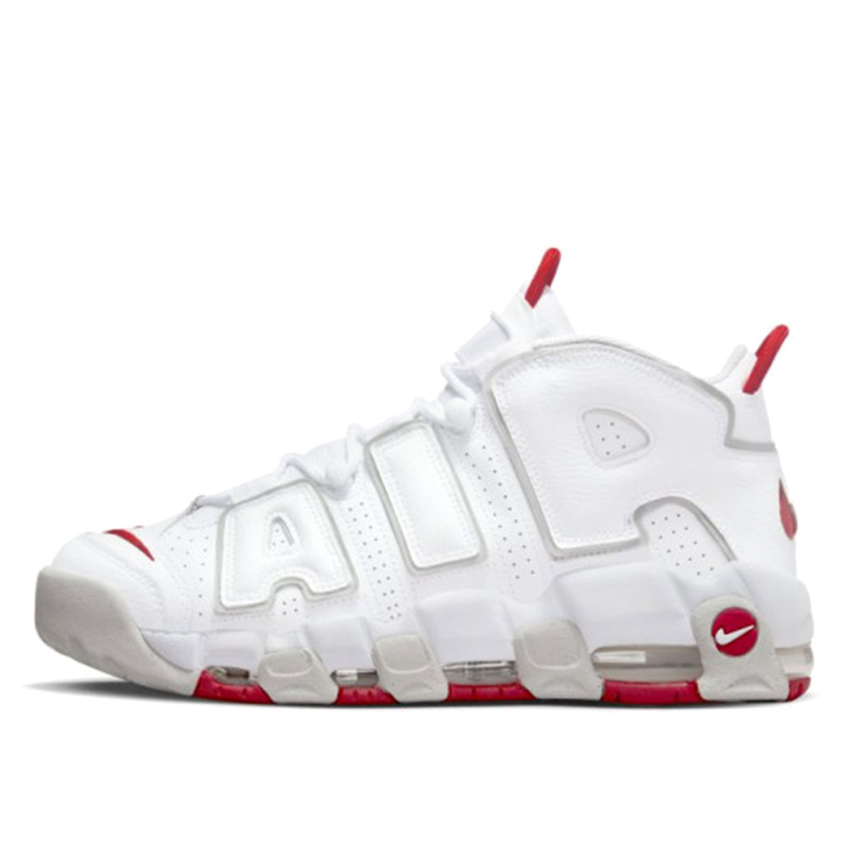 Nike Uptempo 96 University Red Grey Fog sneaker – authenticated on KLEKT