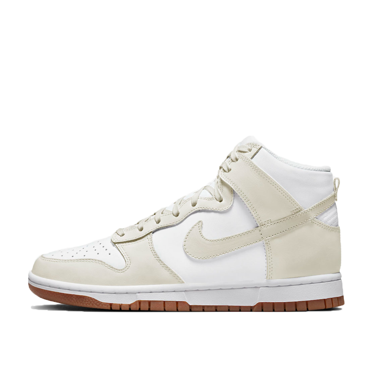 Nike Dunk High WMNS 'Sail Gum' (2021) WHITE/SAIL-GUM MEDIUM BROWN sneaker – authenticated on KLEKT