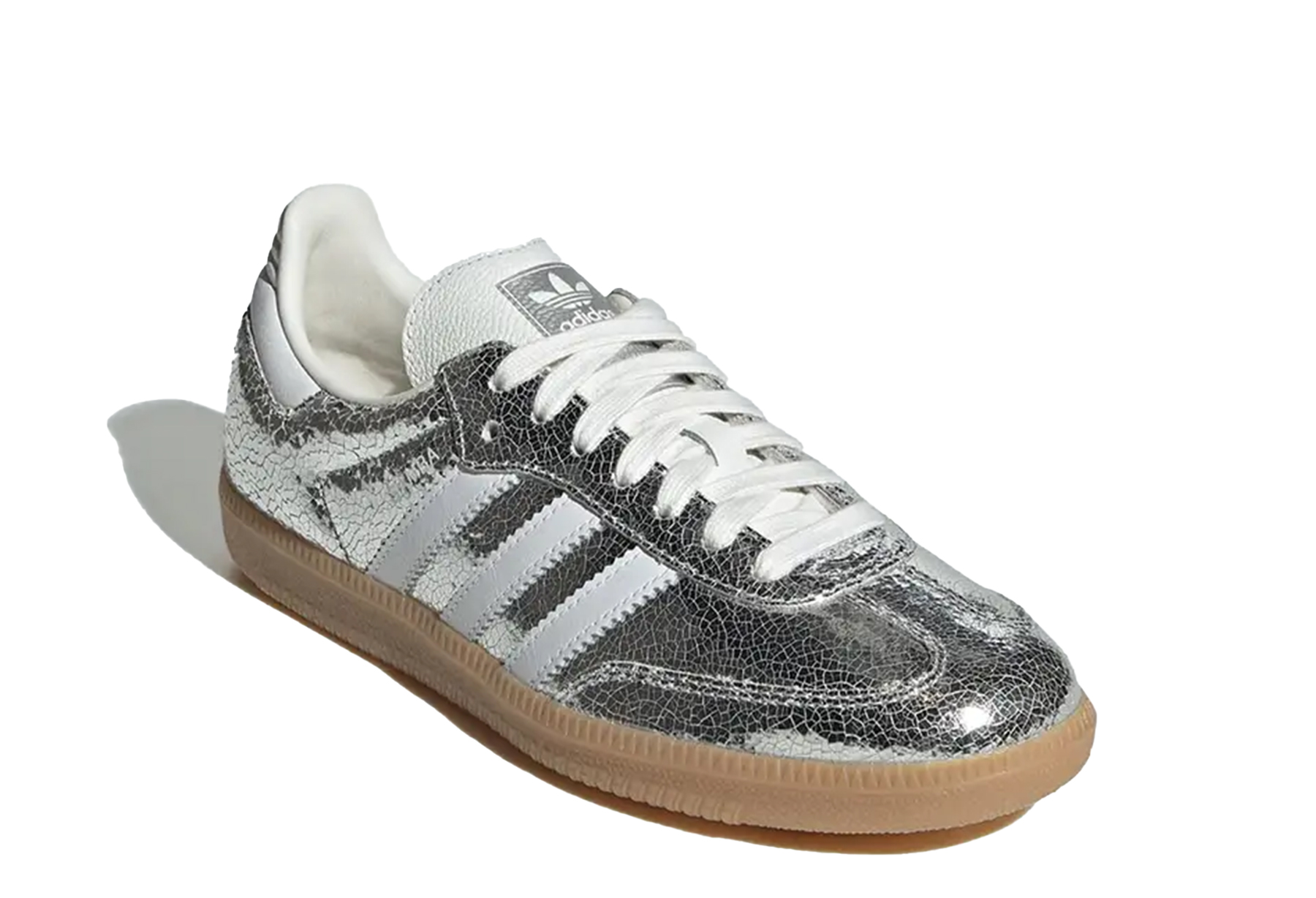 Adidas Samba OG 'Silver Metallic Cracked Leather' (2025) SILVER sneaker – authenticated on KLEKT