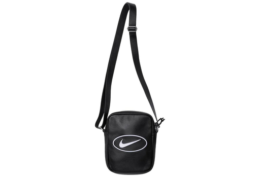Supreme x Nike Leather Shoulder Bag 'Black' (SS25)