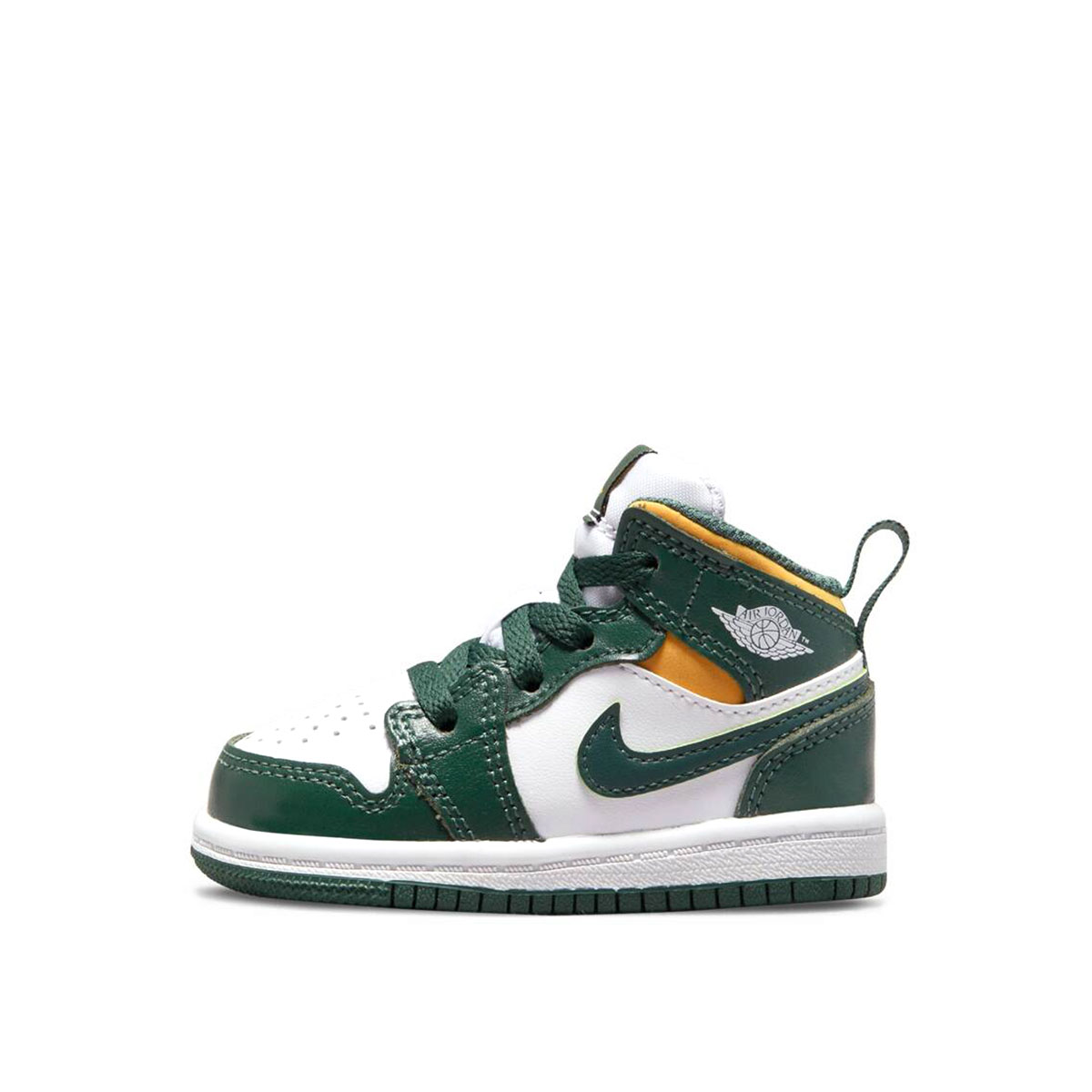 Air Jordan 1 Mid Sonics (TD) (2021) Green/White/Black sneaker – authenticated on KLEKT