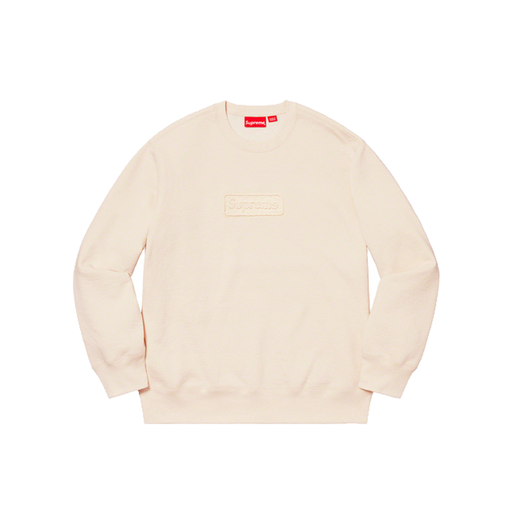 Supreme Cutout Logo Crewneck Natural (SS20)