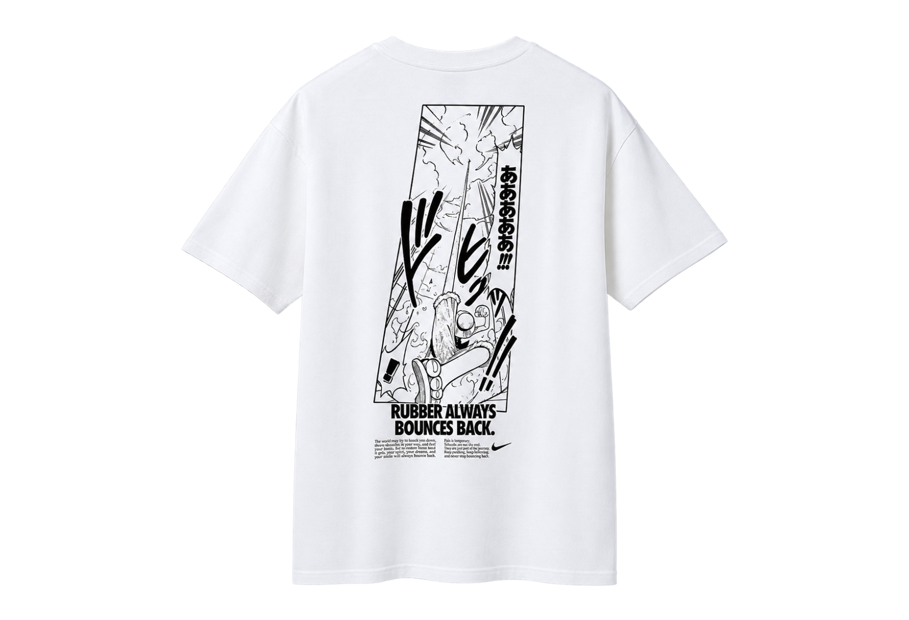 Nike x One Piece Men's T-Shirt 'Rubber Bounces Back' (FW26) WHITE sneaker – authenticated on KLEKT