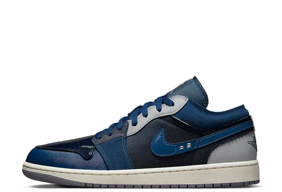 Air Jordan 1 Low Craft Navy (2022) NAVY/GREY sneaker – authenticated on KLEKT