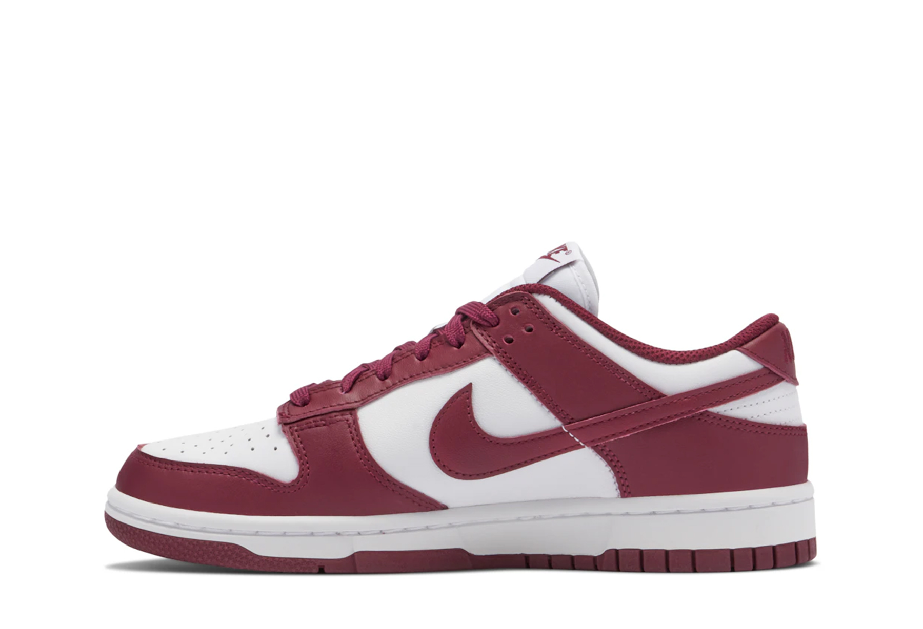 Nike Dunk Low WMNS 'Bordeaux' (2021) WHITE/BORDEAUX sneaker – authenticated on KLEKT