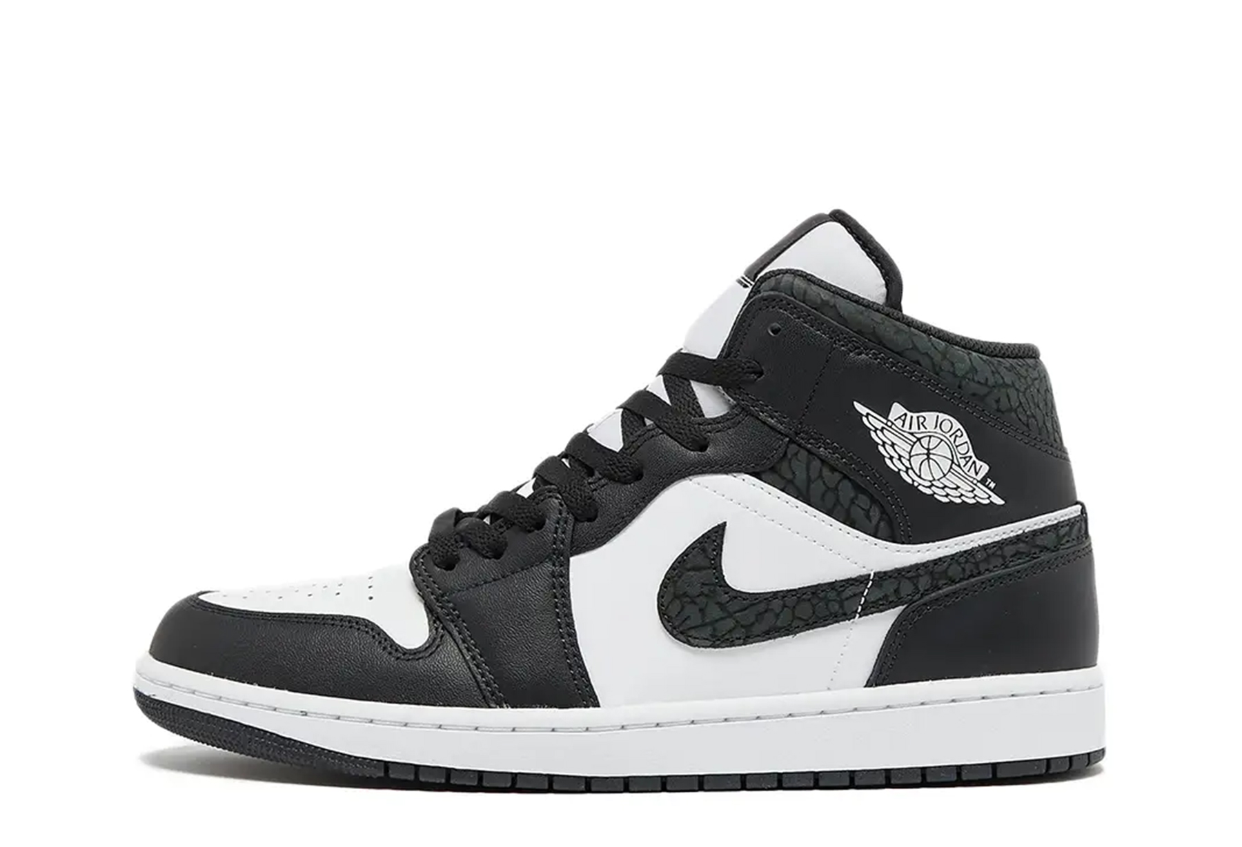 Air Jordan 1 Mid SE Panda Elephant (2023) BLACK/WHITE sneaker – authenticated on KLEKT