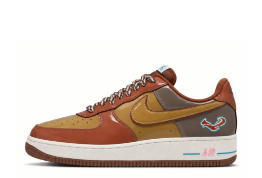Nike x NIGO x j-hope x Air Force 1 '01 'Burnt Sunrise' in Burnt Sunrise and Metallic Gold leather