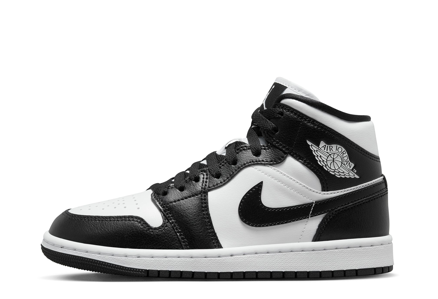 Air Jordan 1 Mid WMNS Panda (2023) BLACK/WHITE sneaker – authenticated on KLEKT