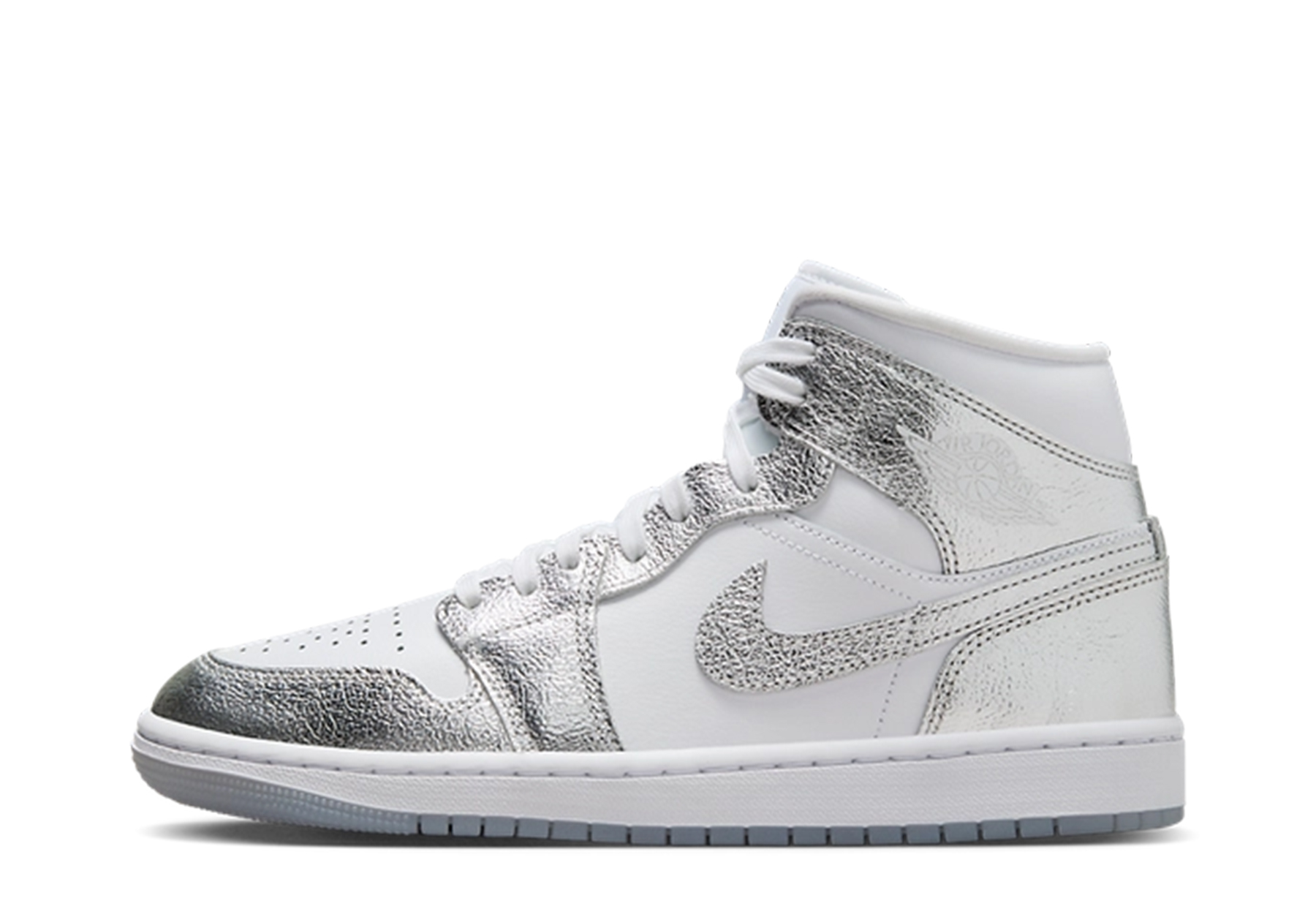Air Jordan 1 Mid SE 'Metallic Silver' (2024) Metallic Silver/White/Wolf Grey/Metallic Silver sneaker – authenticated on KLEKT