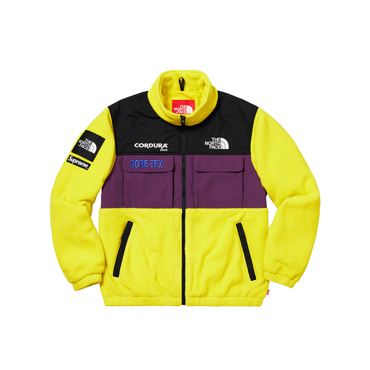 Supreme x The North Face Expedition TNF Fleece Jacket Sulphur (FW18) sneaker – authenticated on KLEKT