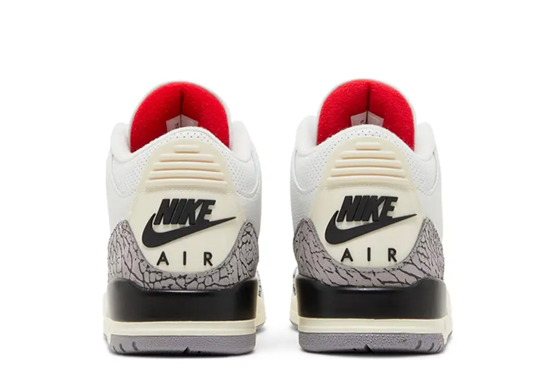 Air Jordan 3 'White Cement Reimagined' (2023) Summit White/Fire Red-Cement Grey sneaker – authenticated on KLEKT
