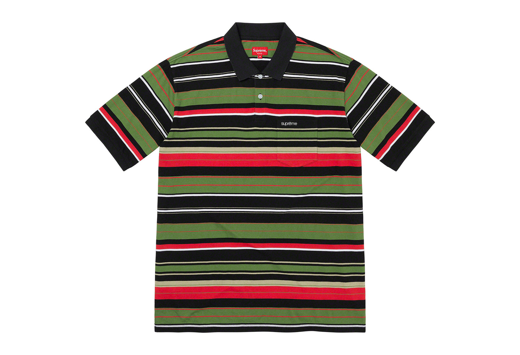 Supreme Multi Stripe Polo Black (SS23) BLACK sneaker – authenticated on KLEKT