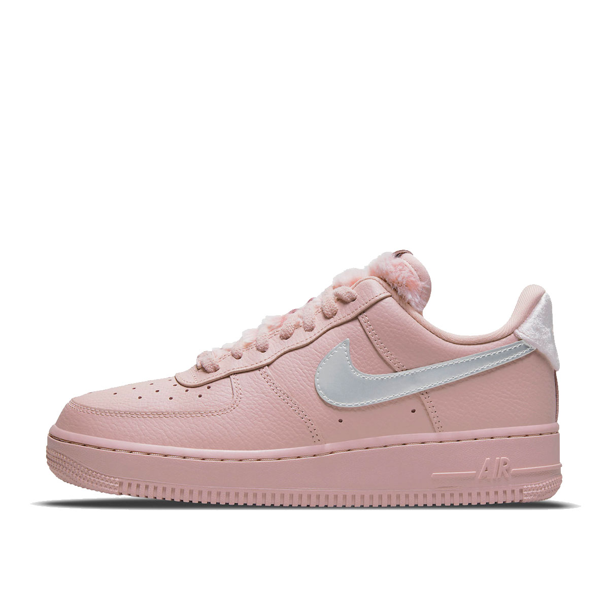 Nike WMNS Air Force 1 Low Pink Sherpa (2021) Pink Oxford/Cedar/Metallic Silver sneaker – authenticated on KLEKT