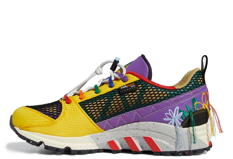 Adidas x Sean Wotherspoon EQT Support 93 SUPEREARTH (2022) BLACK/YELLOW/VIOLET/RED sneaker – authenticated on KLEKT