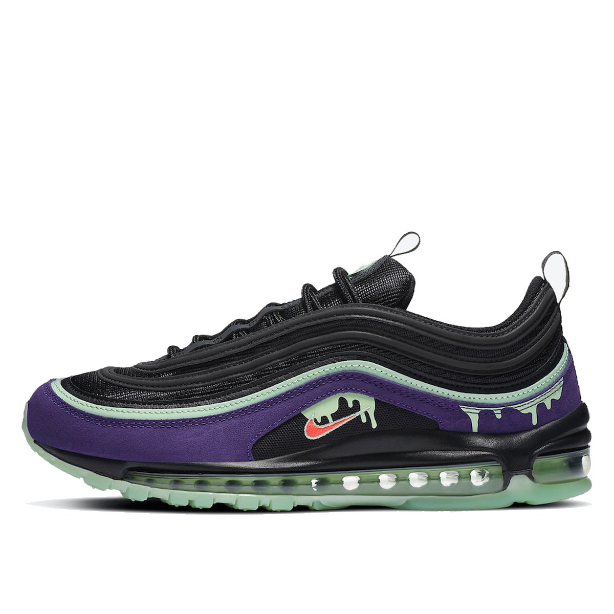 Nike Air Max 97 'Slime Halloween' (2020) BLACK/COURT PURPLE/FLASH CRIMSON sneaker – authenticated on KLEKT