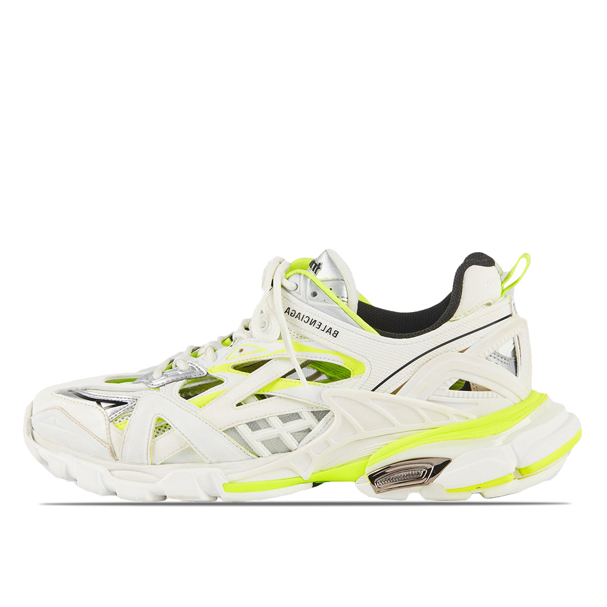 Luxury Balenciaga Track.2 'White Fluo Yellow' (2020) White / Yellow / Grey sneaker – authenticated on KLEKT