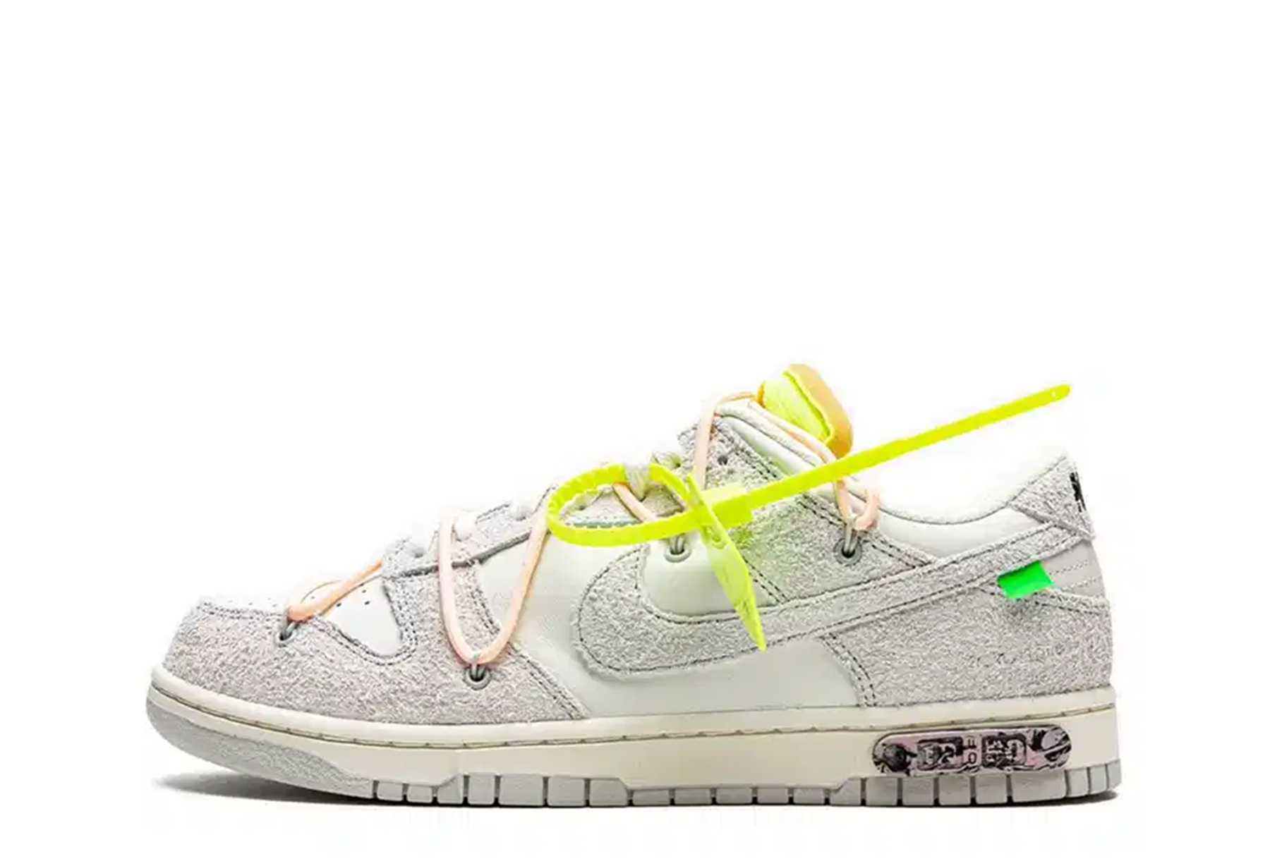 Nike Dunk Low Off-White 'Lot 12' (2021) SAIL/NEUTRAL GREY-CRIMSON TINT sneaker – authenticated on KLEKT