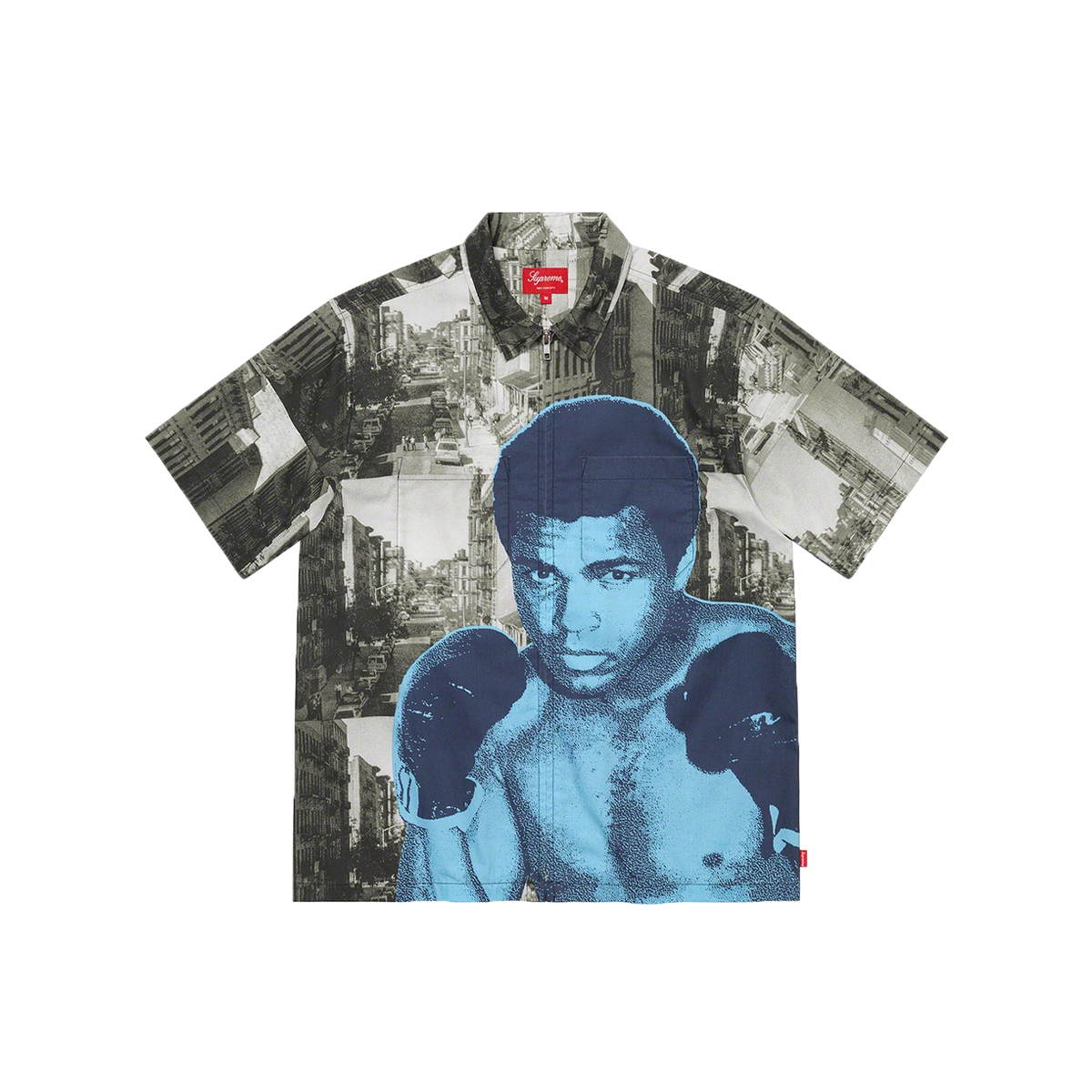 Supreme Muhammad Ali Zip Up S/S Shirt Black (SS21) BLACK sneaker – authenticated on KLEKT