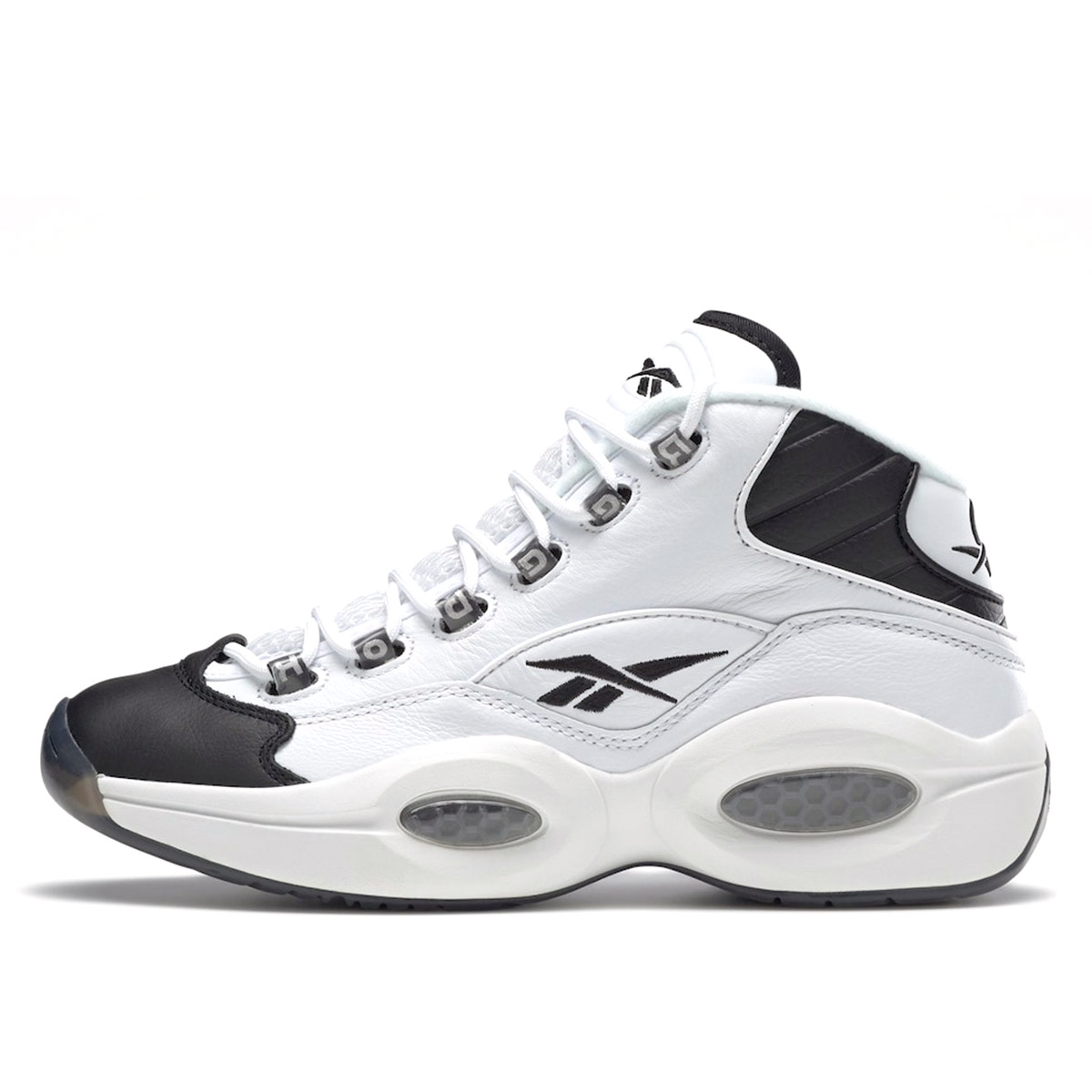 Reebok Question Mid 'Why Not Us?' (2021) WHITE/BLACK sneaker – authenticated on KLEKT
