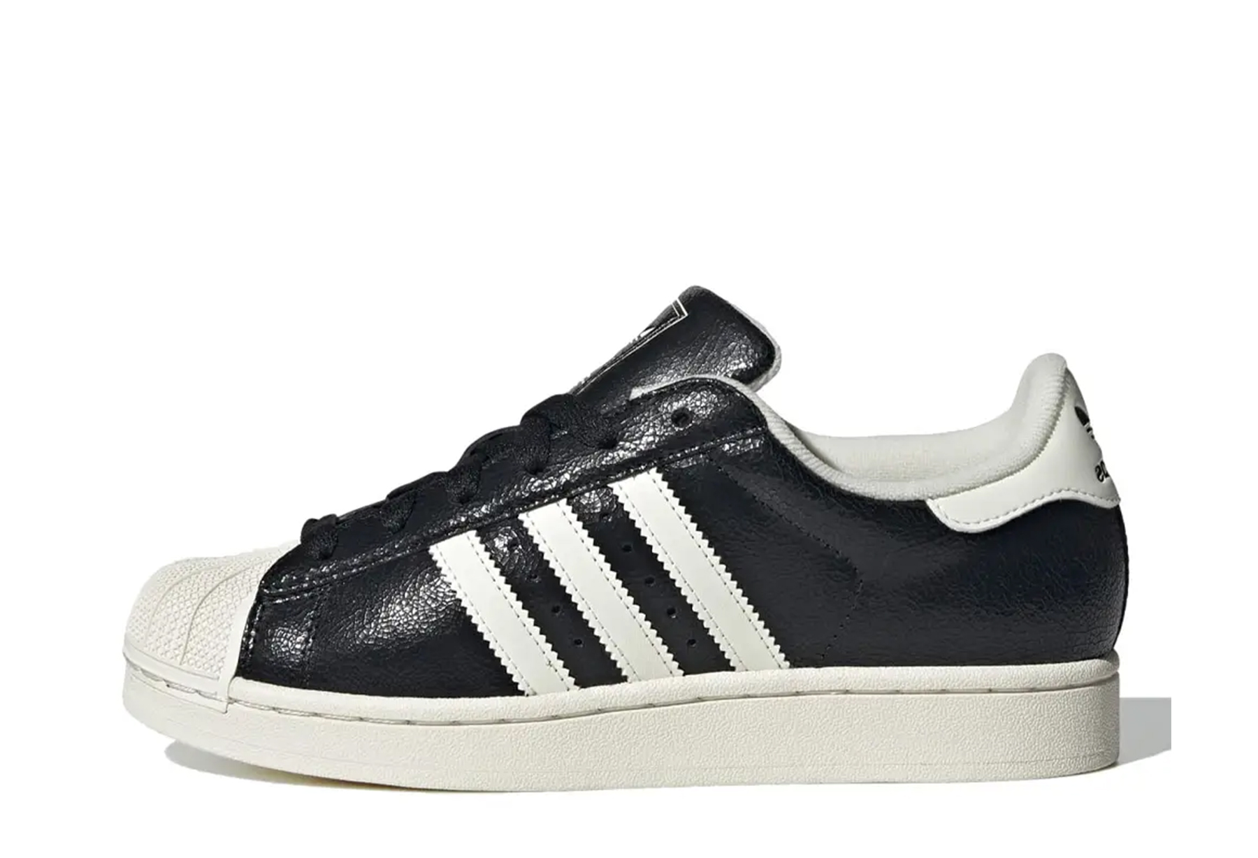 Adidas Superstar II 'Cracked Leather Black' (2025) BLACK sneaker – authenticated on KLEKT