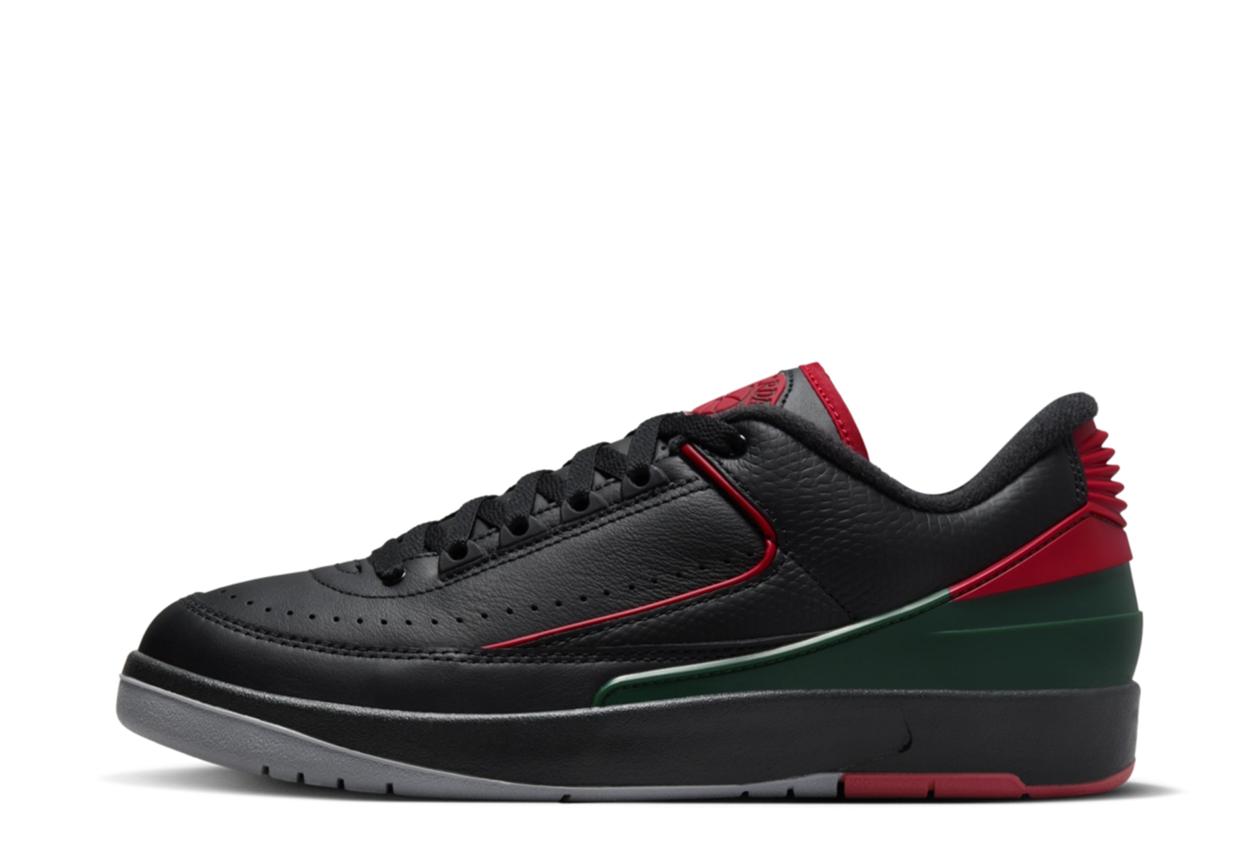 Air Jordan 2 Retro Low 'Origins' (2023) Black/Fire Red/Cement Grey sneaker – authenticated on KLEKT