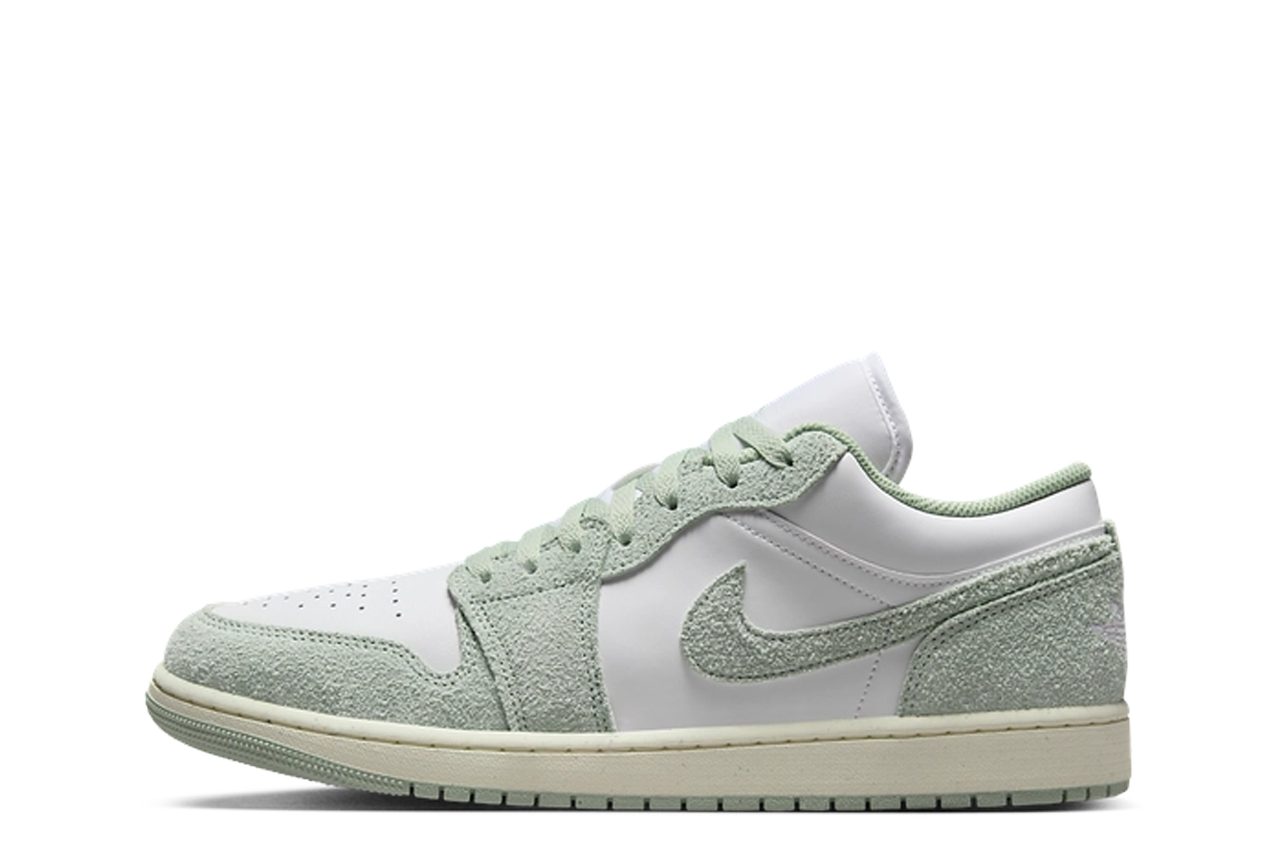 Air Jordan 1 Low Shaggy 'Green Suede' (2024) GREEN SUEDE sneaker – authenticated on KLEKT