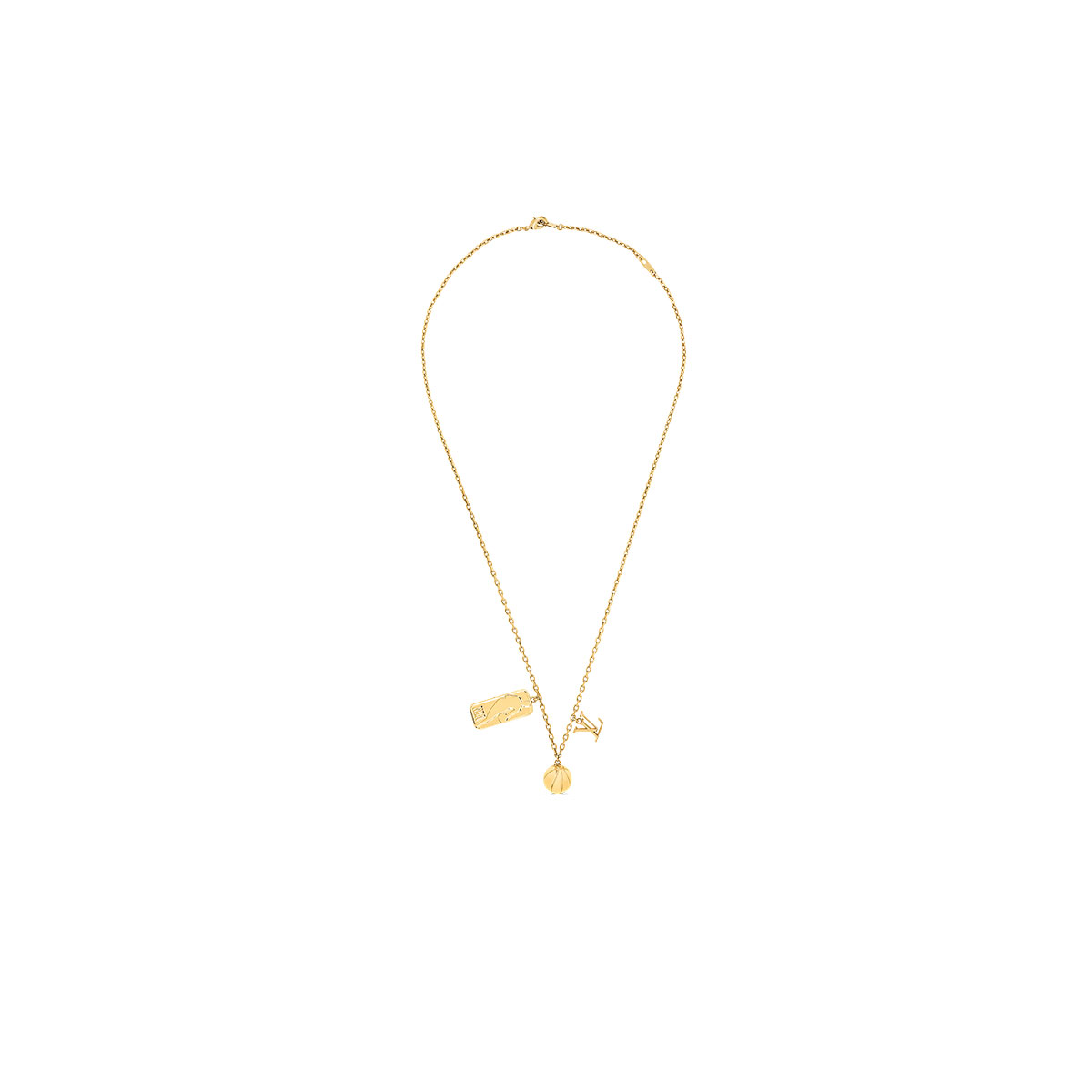 Luxury Louis Vuitton x NBA Ball And Tab Pendant Chain (SS21) Gold sneaker – authenticated on KLEKT