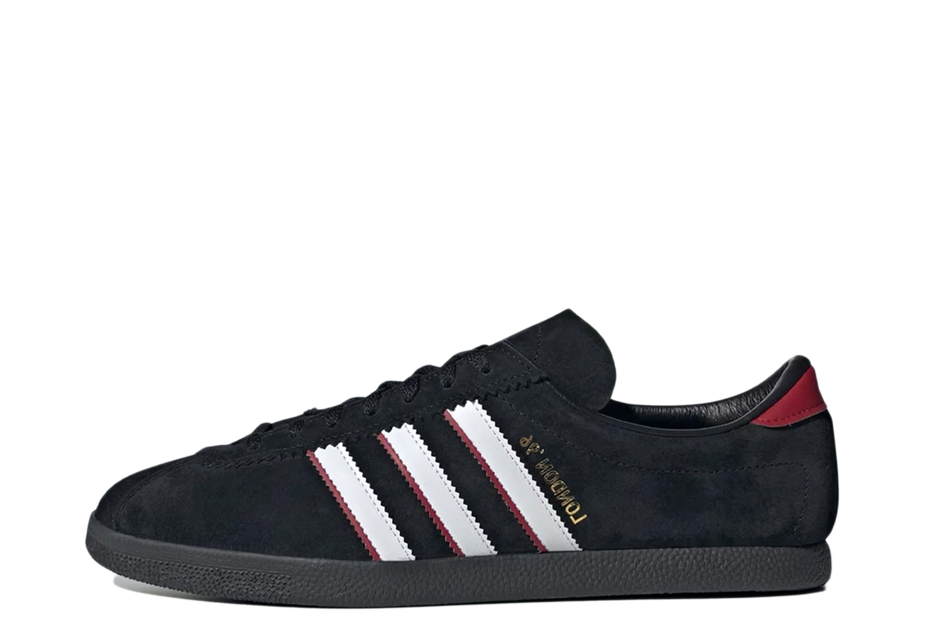Adidas London 96 'Black Scarlet' (2024) Core Black/Cloud White/Better Scarlet sneaker – authenticated on KLEKT