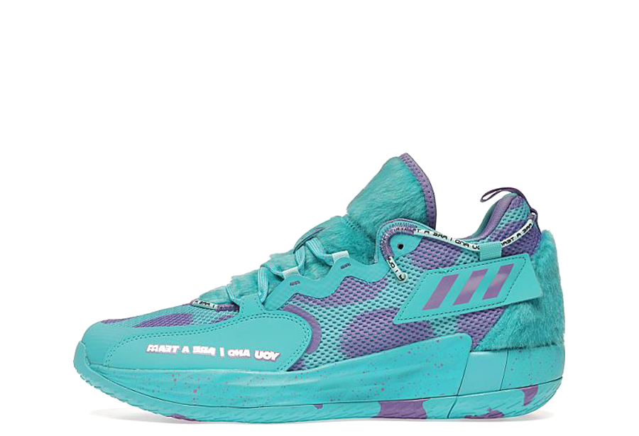 Adidas x Monsters Inc. Dame 7 EXTPLY Sulley PULSE AQUA/PULSE AQUA/SONIC FUCHISIA sneaker – authenticated on KLEKT