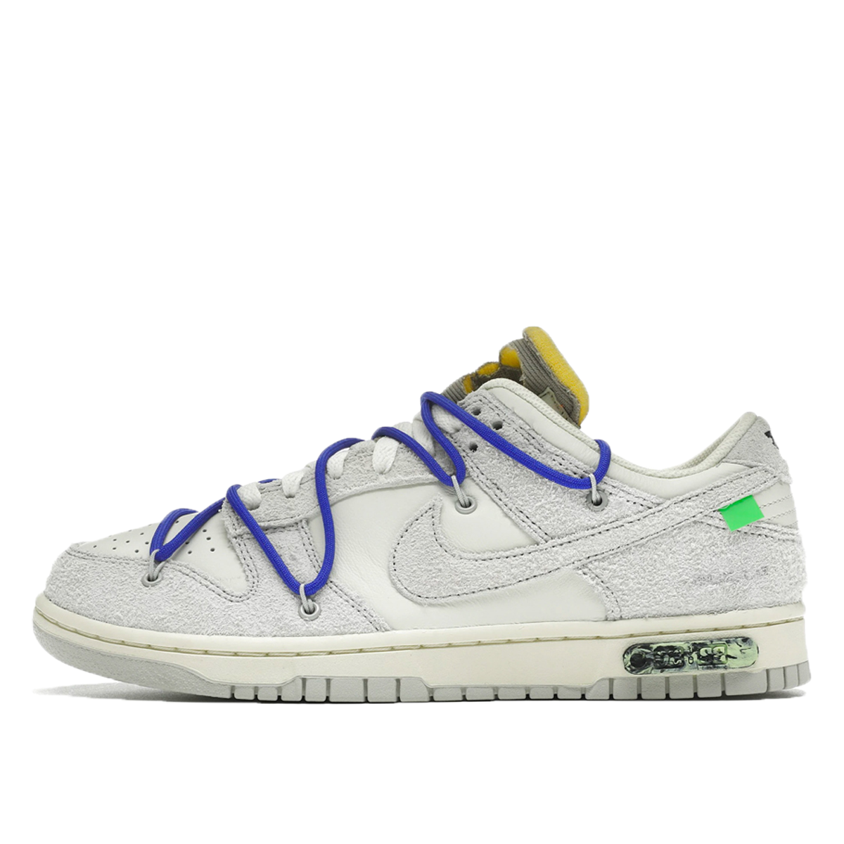 Nike x Off-White Dunk Low 'Lot 32' (2021) WHITE/NEUTRAL GREY-CHLOROPHYLL-GAME ROYAL sneaker – authenticated on KLEKT