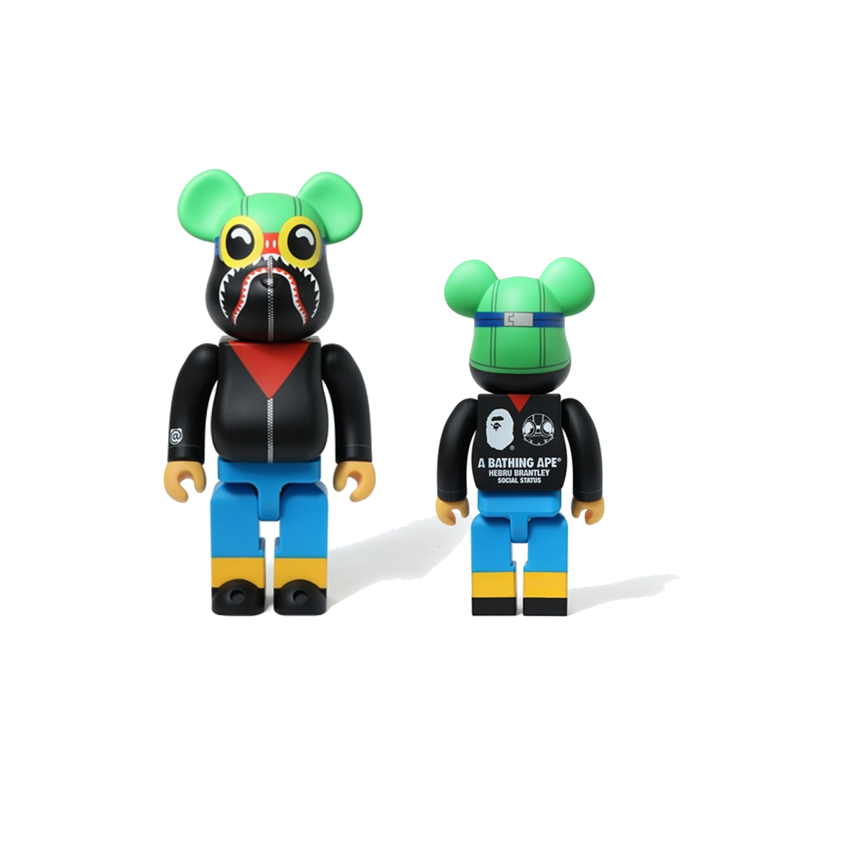 Brands Other x Hebru Brantley Flyboy Shark 400% Bearbrick Black (FW18) BLACK sneaker – authenticated on KLEKT