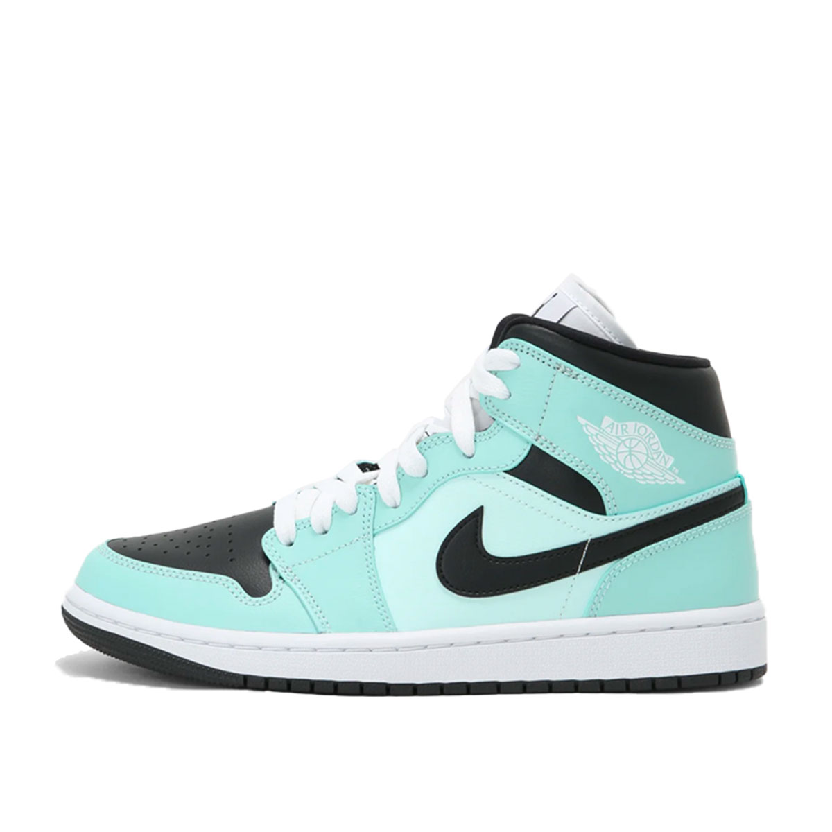 Air Jordan WMNS 1 Mid Aqua Blue Tint (2020) BLUE/WHITE/BLACK sneaker – authenticated on KLEKT