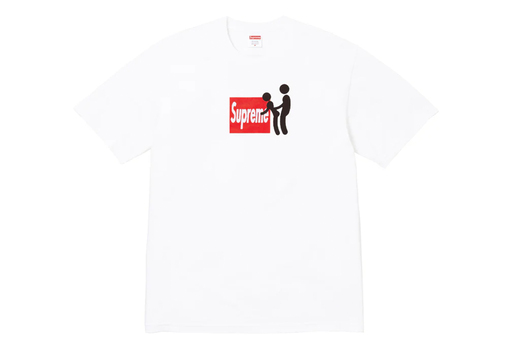 Supreme Stick Tee 'White' (FW25) – authenticated on KLEKT