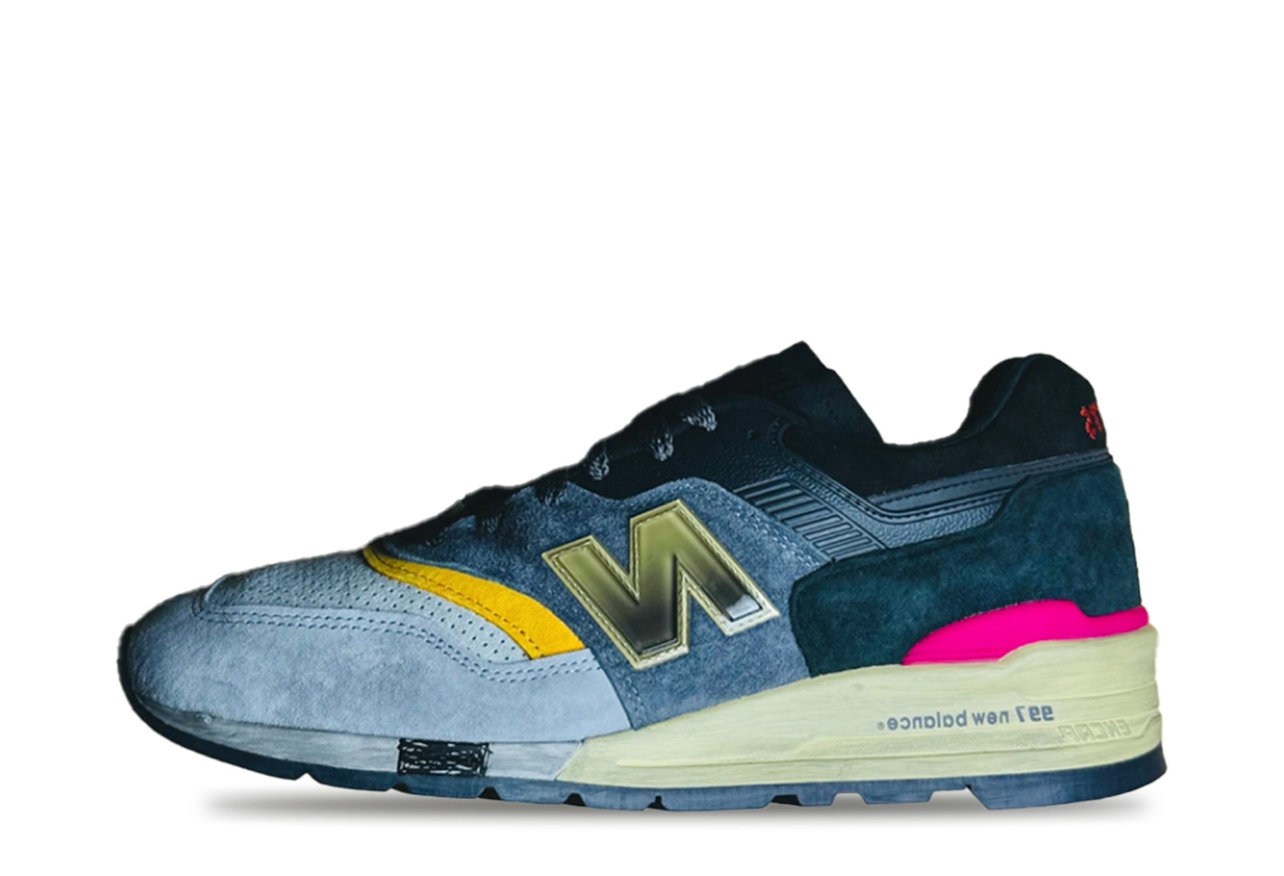 New Balance x CNCPTS 997 Made in USA 'Montage' (2025) Grey/Black/Yellow/Multicolor sneaker – authenticated on KLEKT